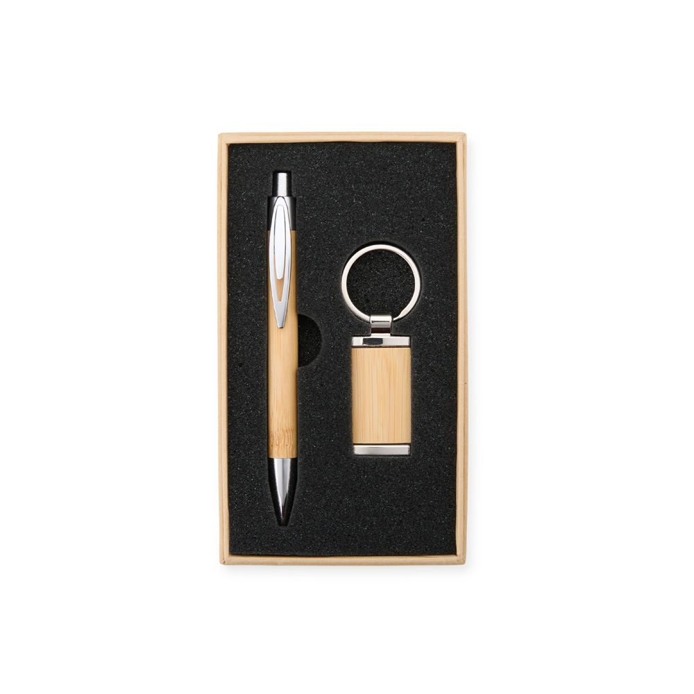 Kit Caneta e Chaveiro Bambu - Imagem 5